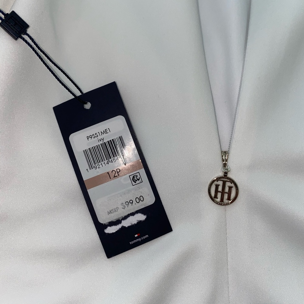 Tommy Hilfiger White Ruffle Sleeve Dress - Picture 4 of 4